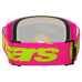 Alpinestars Crossbril Vision 5 Wordmark - Roze / Fluo Geel - Spiegel Lens