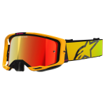 Alpinestars Motocross Goggle Vision 8 Corp - Yellow / Pink - Mirror Lens