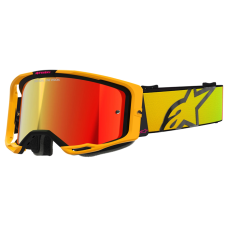 Alpinestars Motocross Goggle Vision 8 Corp - Yellow / Pink - Mirror Lens