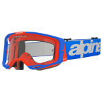 Alpinestars Motocross Goggle Vision 8 Wordmark - Blue / Orange - Clear Lens