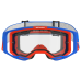 Alpinestars Crossbril Vision 8 Wordmark - Blauw / Oranje - Double Panel Clear Lens