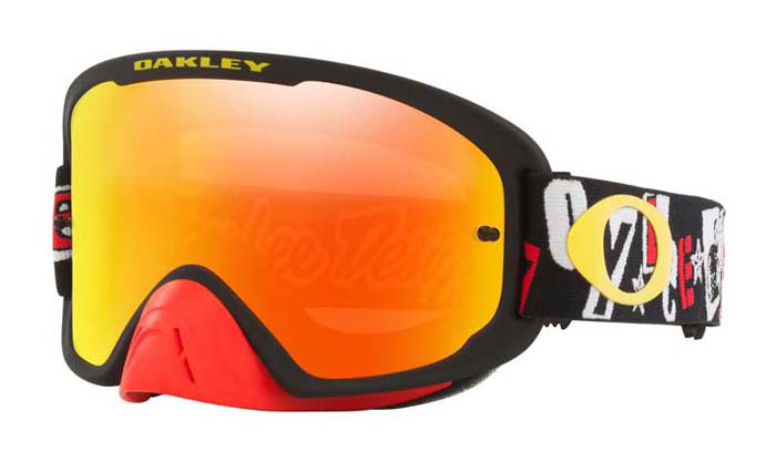 Oakley 2.0 : Oakley Motocross Goggle O-frame 2.0 TLD Anarchy Black Red - Fire Red Lens