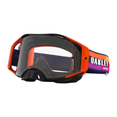 Oakley Crossbril Airbrake Navy Sunrise - Clear Lens