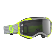 Scott Crossbril Fury LS - Grijs / Geel - Spiegel Lens