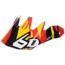 6D - Helmet Visor ATR-1 Flo - Red / Yellow
