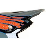 6D - Helmet Visor ATR-1 Intruder Graphic - Orange / Black