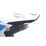 6D Helmet Visor ATR-2 Stripe - Cyan / White
