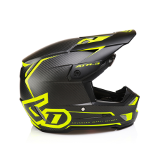 6D Motocross Helmet ATR-3 Nova - Neon Yellow