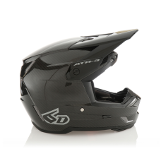 6D Motocross Helmet ATR-3 Solid - Gloss Black