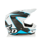 6D Crosshelm ATR-3 Wave - Cyan / Wit