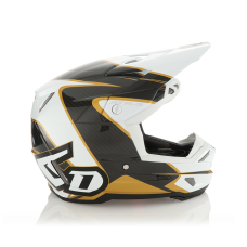 6D Motocross Helmet ATR-3 Wave - Gold / White
