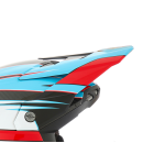 6D Helmklep ATR-3 Hyper - Rood / Cyan