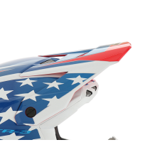 6D Helmet Visor ATR-3 Patriot - Red / White / Blue