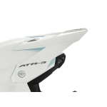 6D Helmklep ATR-3 Solid - Glans Wit