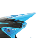 6D Helmklep ATR-3 Wave - Cyan / Blauw / Paars