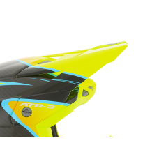 6D Helmet Visor ATR-3 Wave - Cyan / Neon Orange / Yellow
