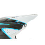 6D Helmklep ATR-3 Wave - Cyan / Wit