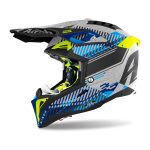 Airoh Motocross Helmet Aviator 3 Wave - Silver / Chrome