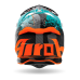 Airoh Motocross Helmet Strycker Crack - Gloss Fluo Orange / Blue