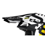 Airoh Helmet Visor Aviator 3 Rainbow - Gloss White / Black / Yellow