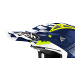 Airoh Helmet Visor Aviator Ace Nemesi - Gloss Blue / Fluo Yellow / White