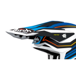 Airoh Helmet Visor Strycker Shaded - Matte Blue / White / Black