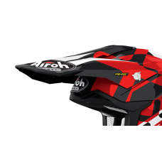 Airoh Helmet Visor Strycker XXX - Gloss Red / Black / White