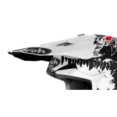 Airoh Helmet Visor Wraap Beast - Matte Black / White