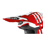 Airoh Helmet Visor Wraap Broken - Gloss Red / White