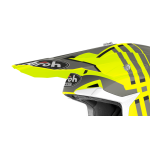Airoh Helmet Visor Wraap Broken - Matte Fluo Yellow / Grey
