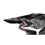 Airoh Helmet Visor Wraap Octopus - Matte Red / Grey