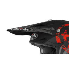 Airoh Helmklep Wraap Smile - Mat Rood / Grijs