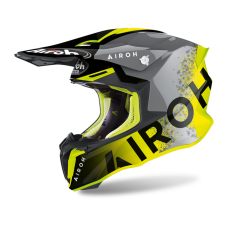 Airoh Motocross Helmet Twist 2.0 Bit - Gloss Yellow / Black / Grey