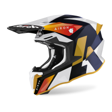 Airoh Motocross Helmet Twist 2.0 Lift - Gloss White / Blue