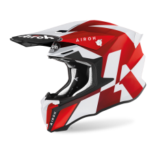 Airoh Motocross Helmet Twist 2.0 Lift - Matte Red / White