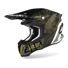 Airoh Motocross Helmet Twist 2.0 Sword - Black / White / Gold