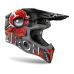Airoh Motocross Helmet Wraap Alien - Matte Red / Grey