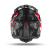 Airoh Motocross Helmet Wraap Alien - Matte Red / Grey