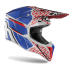 Airoh Motocross Helmet Wraap Idol - Gloss Red / Blue
