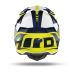 Airoh Motocross Helmet Wraap Raze - Gloss Blue / Yellow