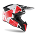 Airoh Motocross Helmet Wraap Raze - Gloss Red / White / Black