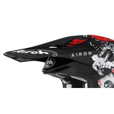 Airoh Helmet Visor Twist 2.0 Hell - Matte Black / Red