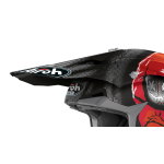 Airoh Helmet Visor Wraap Alien - Matte Red / Grey