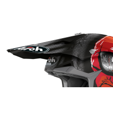 Airoh Helmet Visor Wraap Alien - Matte Red / Grey