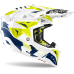 Airoh Motocross Helmet Aviator 3 Spin - Gloss Yellow / Blue