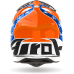 Airoh Motocross Helmet Strycker Hazzard - Gloss Orange / Blue