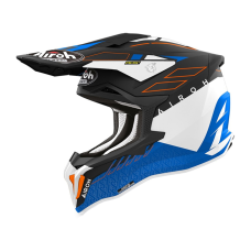 Airoh Motocross Helmet Strycker Skin - Matte Blue