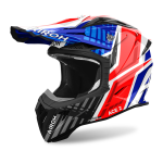 Airoh Motocross Helmet Aviator Ace 2 Proud - Glans Blue / Red
