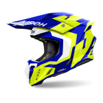Airoh Motocross Helmet Twist 3 Dizzy - Glans Blue / Yellow
