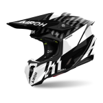 Airoh Motocross Helmet Twist 3 Thunder - Glans Black / White